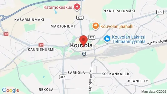 Apartments for rent i Kouvola - kort over placeringen