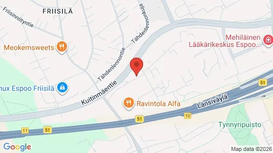 Apartments for rent i Espoo - kort over placeringen