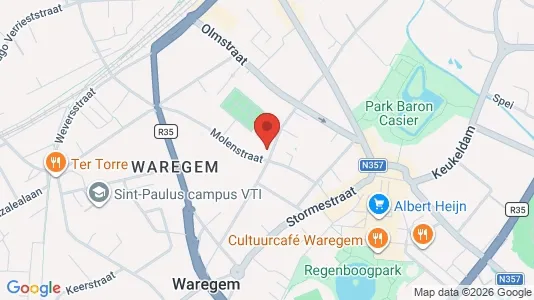 Apartments for rent i Waregem - kort over placeringen