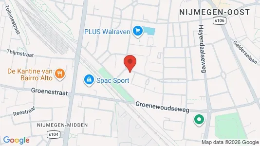 Apartments for rent i Nijmegen - kort over placeringen