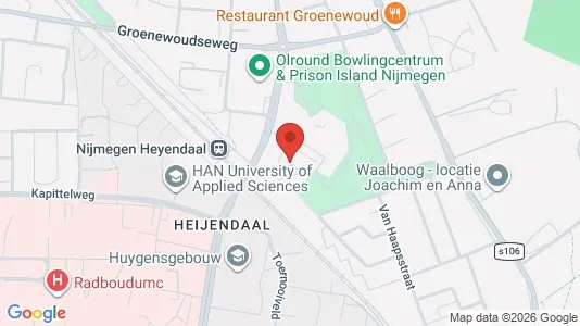 Rooms for rent i Nijmegen - kort over placeringen