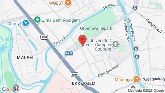 Apartments for rent i Stad Gent - kort over placeringen