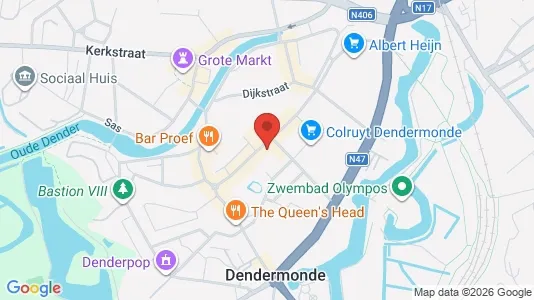 Apartments for rent i Dendermonde - kort over placeringen