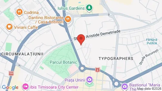 Apartments for rent i Timişoara - kort over placeringen