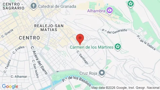 Apartments for rent i Granada - kort over placeringen