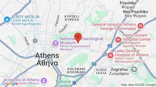 Apartments for rent i Athens Gyzi - kort over placeringen