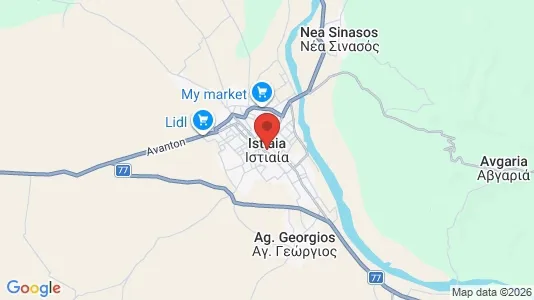 Apartments for rent i Istiaia-Aidipsos - kort over placeringen