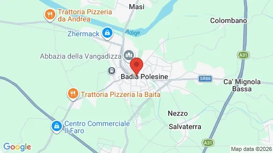 Apartments for rent i Badia Polesine - kort over placeringen