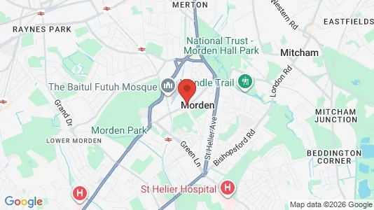 Houses for rent i Morden - Surrey - kort over placeringen