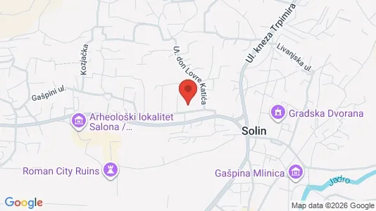 Apartments for rent i Solin - kort over placeringen