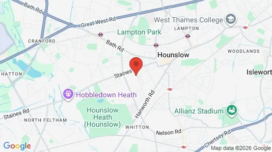 Rooms for rent i Hounslow - Middlesex - kort over placeringen