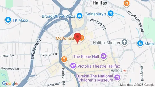 Apartments for rent i Halifax - West Yorkshire - kort over placeringen