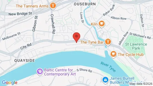 Apartments for rent i Newcastle upon Tyne - Tyne and Wear - kort over placeringen