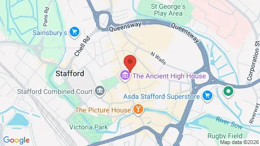 Apartments for rent i Stafford - Staffordshire - kort over placeringen