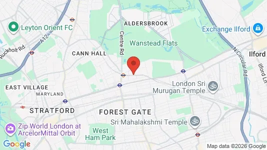 Apartments for rent i London E7 - kort over placeringen