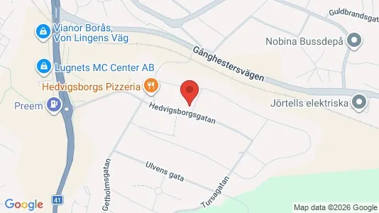 Apartments for rent i Borås - kort over placeringen