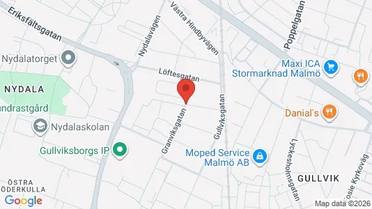 Apartments for rent i Sofielund - kort over placeringen
