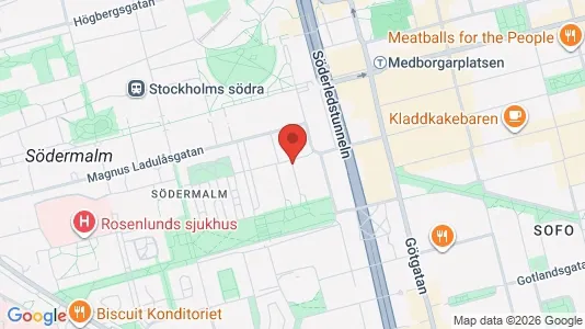 Apartments for rent i Södermalm - kort over placeringen