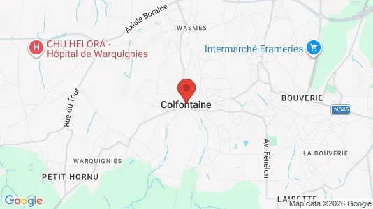 Houses for rent i Colfontaine - kort over placeringen
