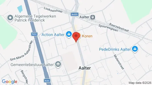 Apartments for rent i Aalter - kort over placeringen
