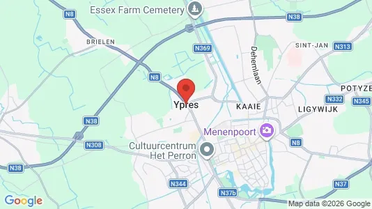 Houses for rent i Ieper - kort over placeringen