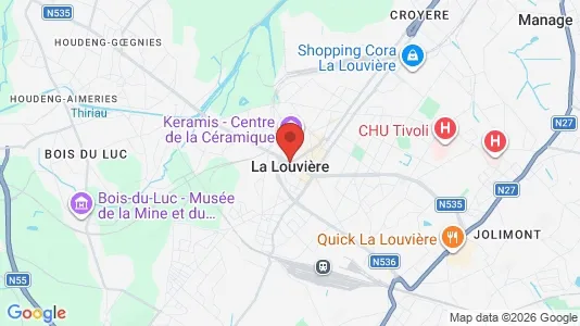 Houses for rent i La Louvière - kort over placeringen