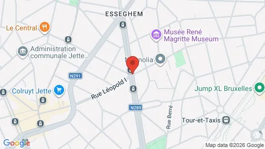 Apartments for rent i Brussels Jette - kort over placeringen