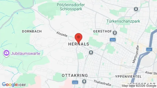Apartments for rent i Vienna Hernals - kort over placeringen