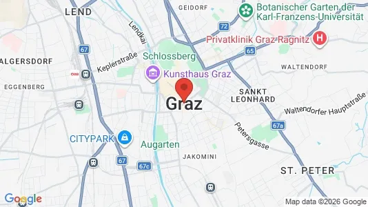 Apartments for rent i Graz - kort over placeringen