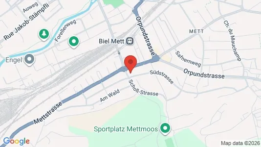 Apartments for rent i Biel - kort over placeringen