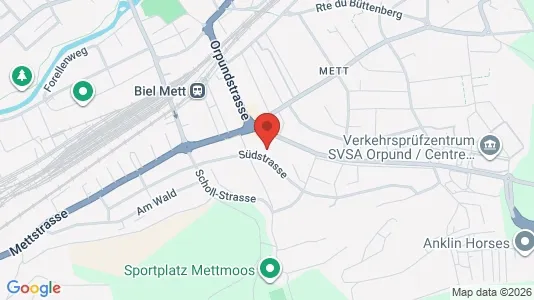 Apartments for rent i Biel - kort over placeringen