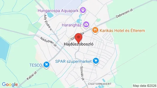 Apartments for rent i Hajdúszoboszlói - kort over placeringen