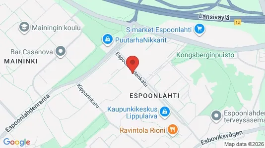 Apartments for rent i Espoo - kort over placeringen
