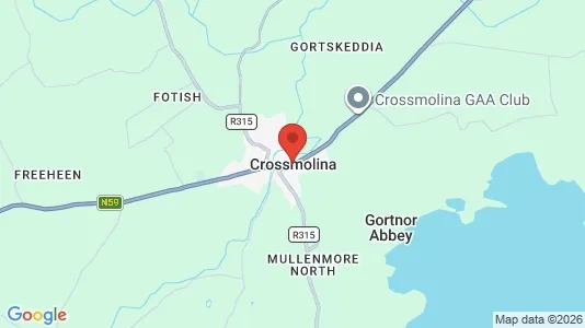 Apartments for rent i Crossmolina - kort over placeringen