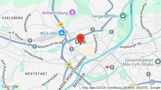 Apartments for rent i Ulm - kort over placeringen
