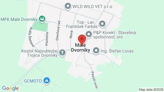 Apartments for rent i Dunajská Streda - kort over placeringen