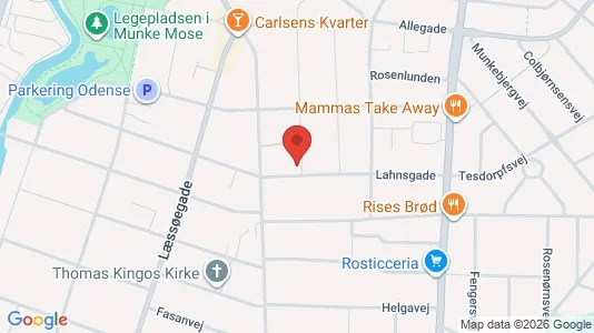Apartments for rent i Odense C - kort over placeringen
