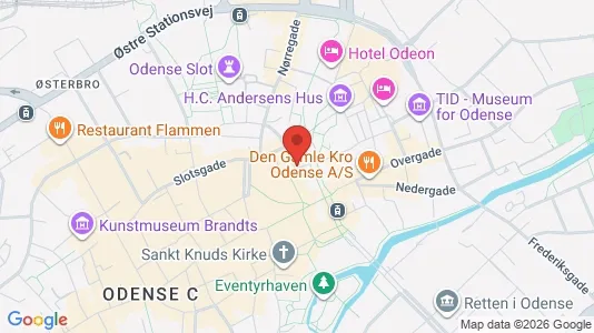Apartments for rent i Odense C - kort over placeringen