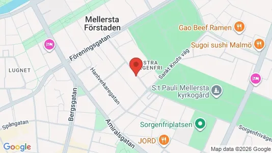 Apartments for rent i Malmö City - kort over placeringen