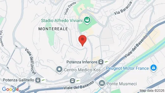 Rooms for rent i Potenza - kort over placeringen