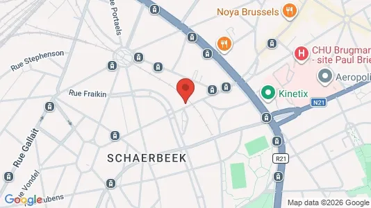 Apartments for rent i Brussels Schaarbeek - kort over placeringen