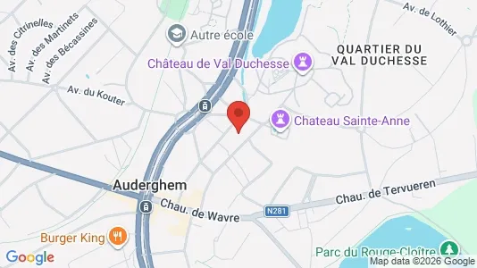 Apartments for rent i Brussels Oudergem - kort over placeringen