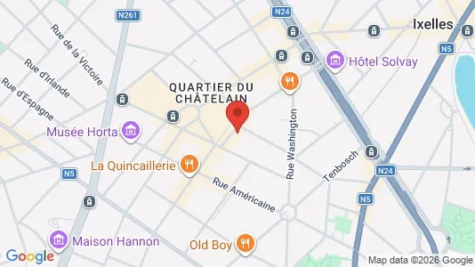 Apartments for rent i Brussels Elsene - kort over placeringen