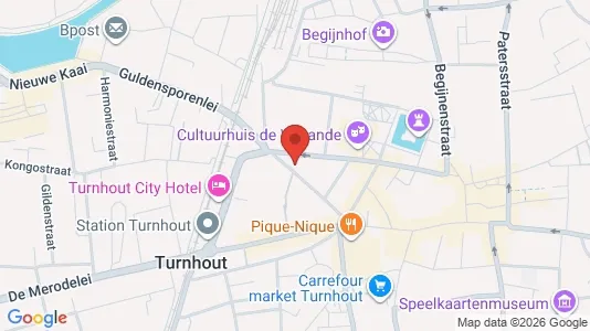 Apartments for rent i Turnhout - kort over placeringen