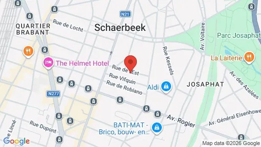 Apartments for rent i Brussels Schaarbeek - kort over placeringen