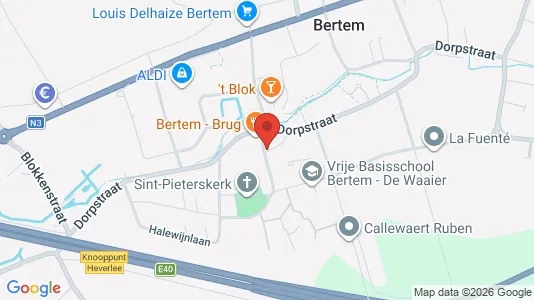 Apartments for rent i Bertem - kort over placeringen