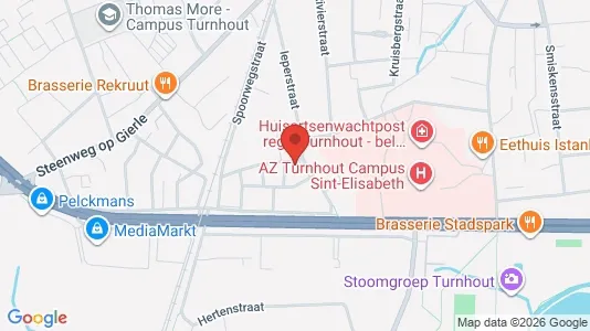 Apartments for rent i Turnhout - kort over placeringen