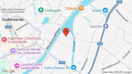 Apartments for rent i Oudenaarde - kort over placeringen