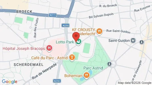 Apartments for rent i Brussels Anderlecht - kort over placeringen