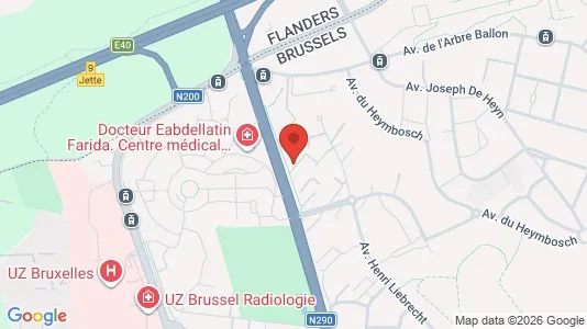 Apartments for rent i Brussels Jette - kort over placeringen